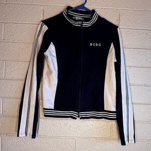 BCBG Black and cream Bomber Jacket